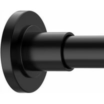 Black Shower Curtain Rods - 31-68 Inch Spring Tension Shower Rods for Bathroom, Adjustable, No Drilling, No Rust, Stainless Steel