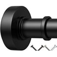 thumbnail image 1 of Black Shower Curtain Rods, 43-72 Inches, Never Rust, Never Slip,Adjustable Tension Rod with Durable Spring, No Drilling, Use for Bathroom, Bedroom, Kitchen, Balcony, 1 of 3