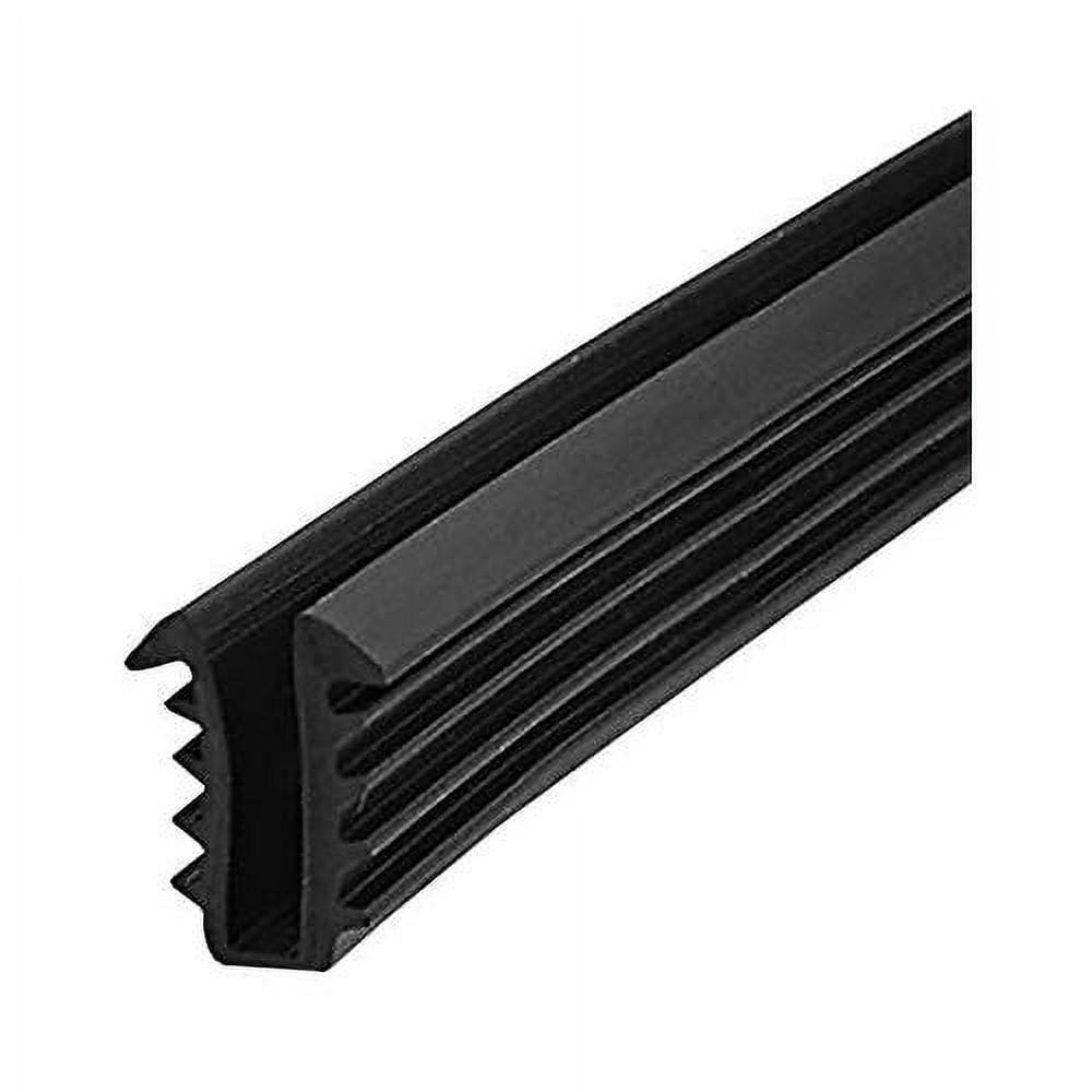 Black Shower Door Replacement Glazing Vinyl Spline For 1/4" 18 Ft