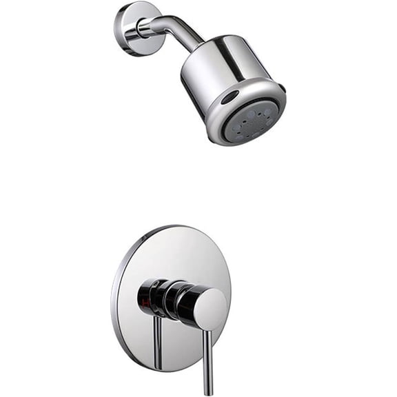 Black Shower Faucet, Matte Black Shower Fixtures Shower Mixer, Rough-in Valve Included,Chrome