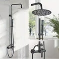 thumbnail image 1 of Black Shower Faucet Set Wall Shower System Fixture Stainless Steel Mixer Tap, 1 of 22