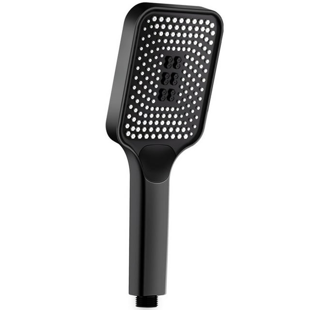 Black Shower Head High Pressure Shower Handheld 3 Spray Modes Water
