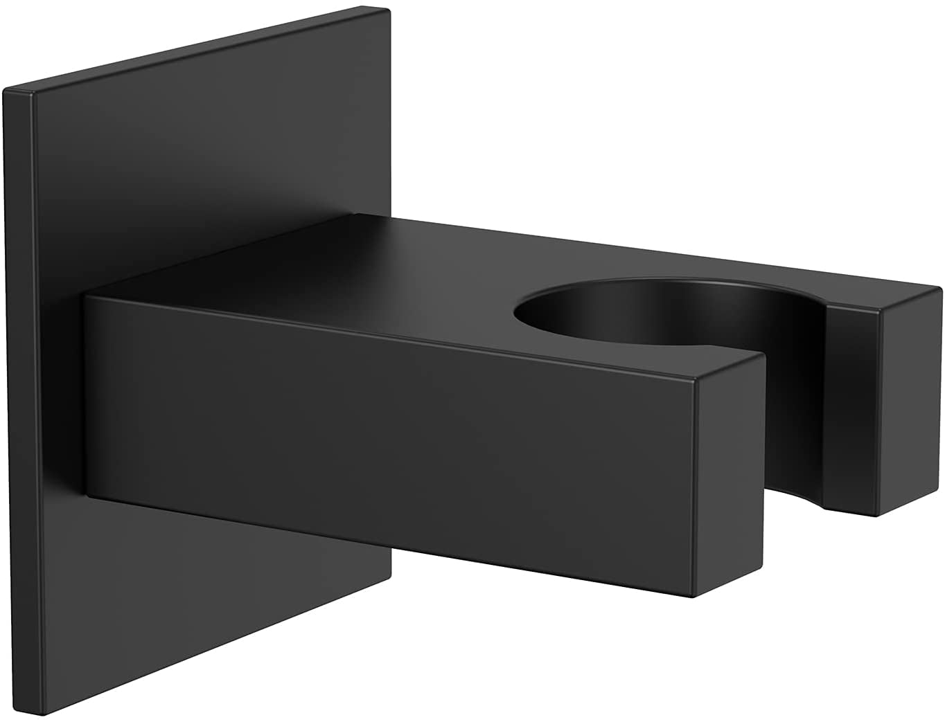 Black Shower Holder Brass Shower Head Holder Wall Mount Square Handheld ...