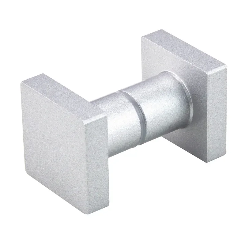 Black Shower Room Glass Door Handle Back-to-Back Frameless Push Sliding ...