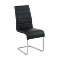 thumbnail image 1 of Black Side Chair With Steel Tube, Black Finish, 4Pc, 1 of 4