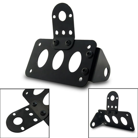 Black Side Mount License Plate Holder For Harley-Davidson Sportster XL 1200 1883