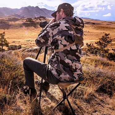 Costway 2-Pack Folding Hunting Stool With Shoulder Strap – Portable Tripod Seat For Camping, 330lb Capacity