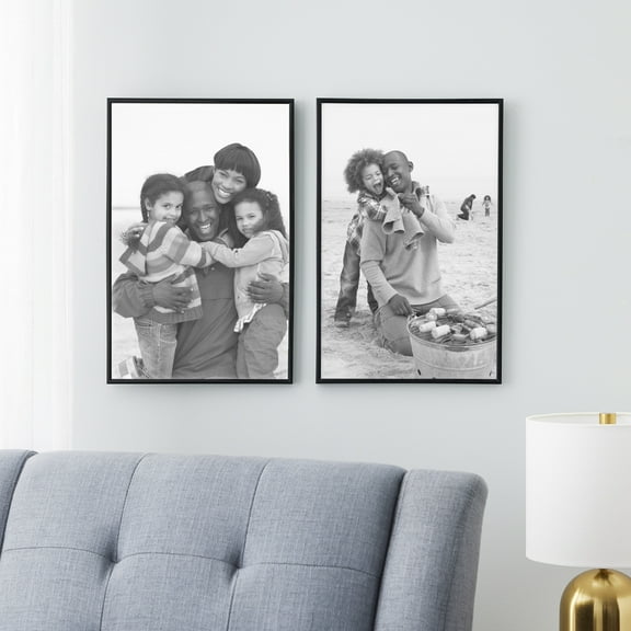 Studio Decor Black Signature Frames with Double Mat - Fits 8" x 10" Photos (16" x 20" Unmatted), Includes Pen for Guest Signatures, Horizontal or Vertical Display, 6 Pack