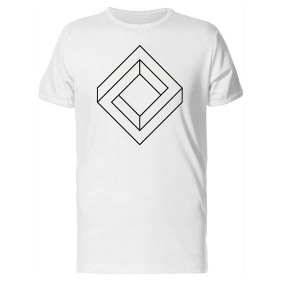 Black Silhouette Penrose Square T-Shirt Men -Image by Shutterstock, Male XX-Large
