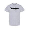 thumbnail image 1 of Black Silhouette Shark T-Shirt Men -Image by Shutterstock, Male Large, 1 of 2