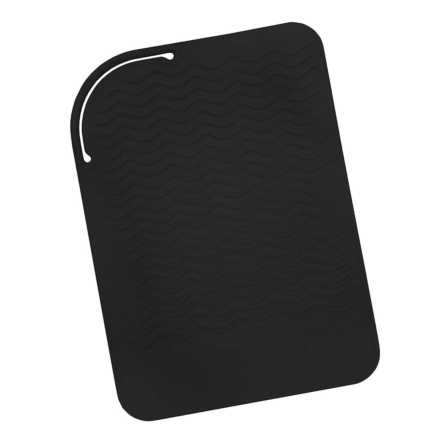 Black Silicone Heat Travel Mat, AntiHeat Pad for Hair Straighteners