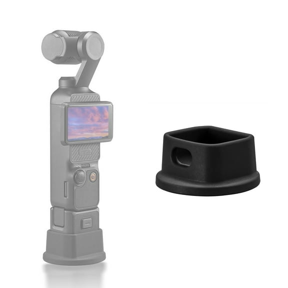 Black Silicone Non-Slip Desktop Mount For DJI OSMO pocket3 Fixing Base Camera Base Lightweight and Compact  Stable Desktop Support Bracket Stand Base Gimbal Camera Accessories