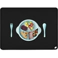 Black Silicone Placemats Multipurpose Baby Food Mat Reusable Kitchen