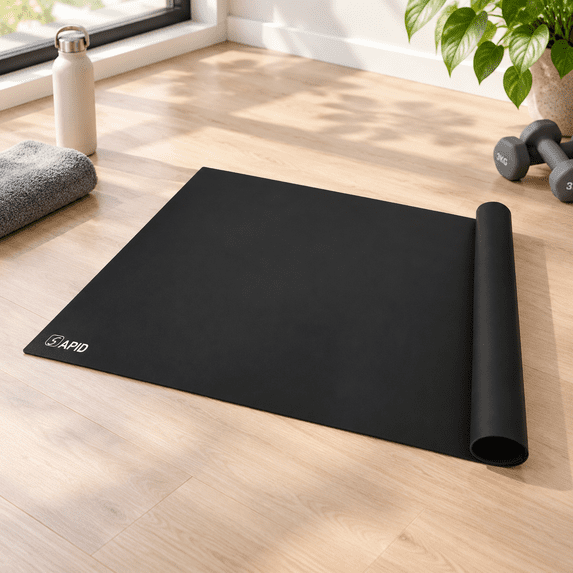 Black Silicone Table Place Mat, 36