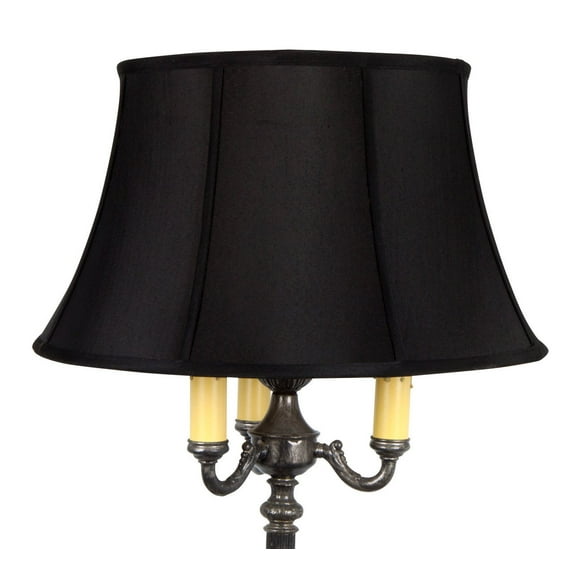 Black Silk 19 Inch Floor Lampshade Replacement