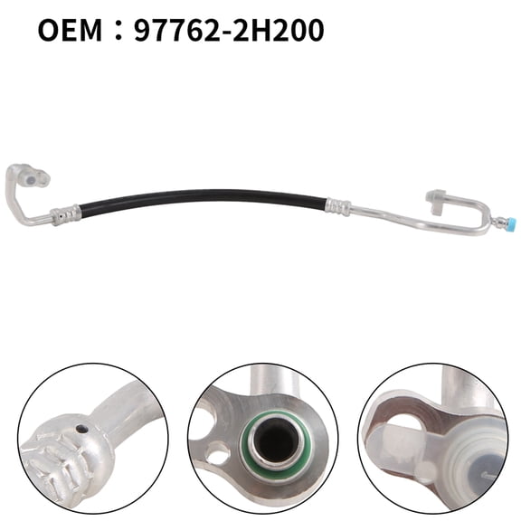 Black Silver-Car Air Conditioner Discharge Hose, For Hyundai Elentra, 97762-2H200