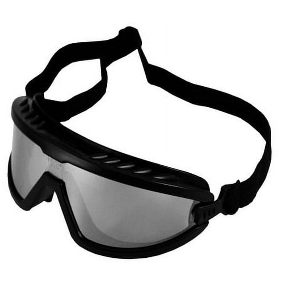 Black/Silver Mirrored Safety Goggles