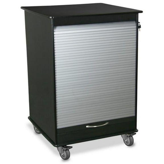 Black & Silver Polyethylene Maui Lab Island 2 Foot Lab Cart - 24 x 35 x 24 in.