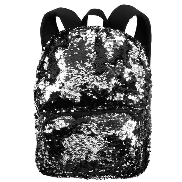 Black Silver Sequin Backpack - Walmart.com