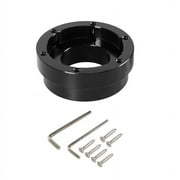 Black/Silver Steering Wheel Adapter 70MM Size Versatile Compatibility for Logitech G29 G920 G923