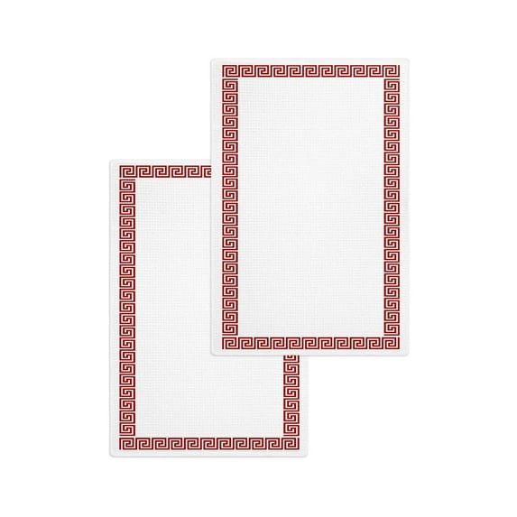 Black Simple Chinese Pattern Absorbent Rag Kitchen Cleaning Cloth Dish Towels Waffle Microfiber Wipe Duster