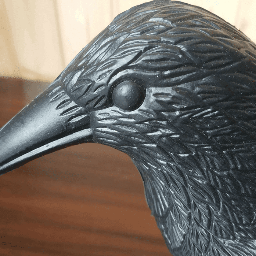 Fake Crows Black Simulation Crow Fake Crow Feathered Black Crows - Lifesize Large ...