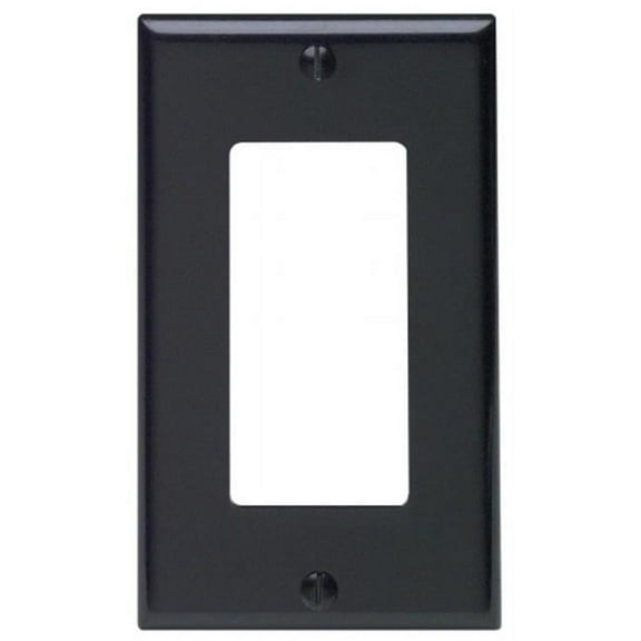 Black Single Gang Decora GFCI Wallplate