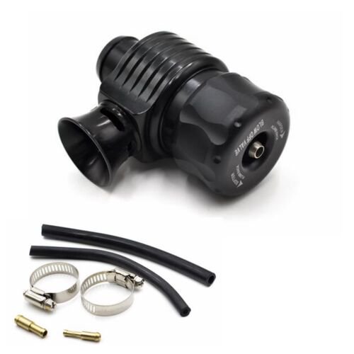Black Single Port Turbo Blow Off Dump Valve Aluminum Alloy BOV 25mm 1.8T