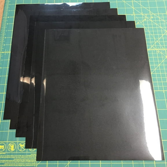 Black Siser Easyweed Stretch 15" x 12" (5 Sheets) Iron on Heat Transfer Vinyl Roll, HTV