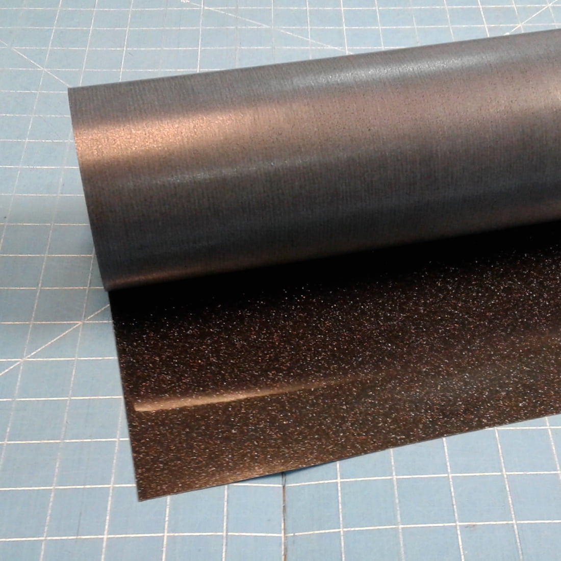 Black Siser Glitter 20" x 3' Iron on Heat Transfer Vinyl Roll, HTV