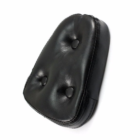 Black Sissy Bar Rear Backrest Cushion Rest Pad Chopper Bobber Cruiser Motorbike