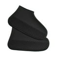thumbnail image 1 of Black Size L Silicone Rain Shoe Covers - Waterproof Rain-Proof Anti-Slip Lightweight Flexible Easy To Store Premium Silicone Foot Covers - For Men Women S & Indoor, 1 of 5