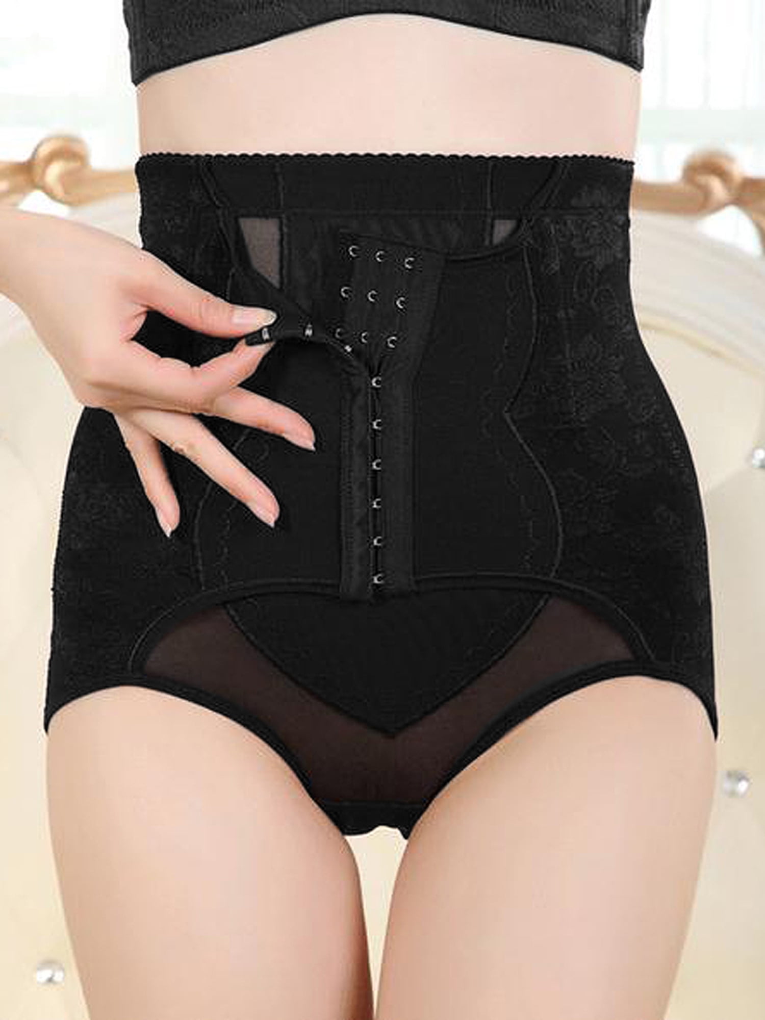Black Size XXL High Waist Body Shaper Belly Control Shapewear