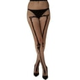 thumbnail image 1 of Black Skeleton Bone Net Tights Malka Chic, 1 of 2
