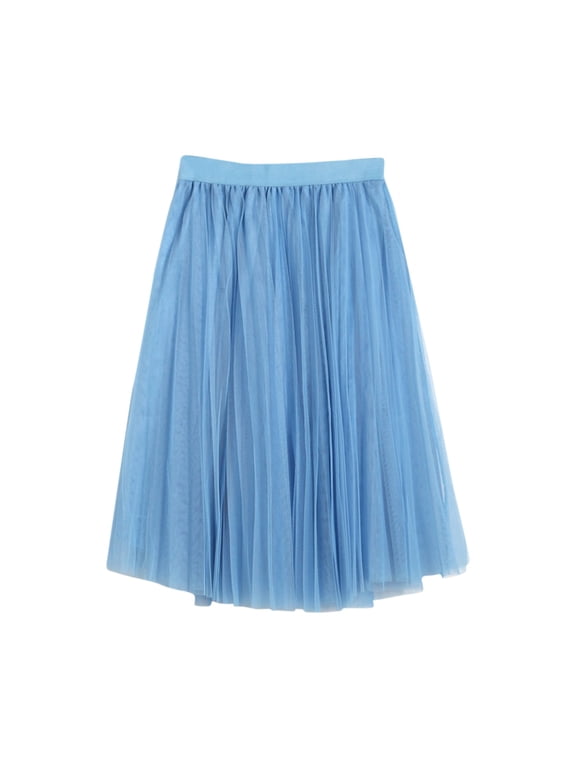 Black Skirts for Women Slim Fit Striped Cute Women's Flowy Handkerchief Hemline Midi Skirt