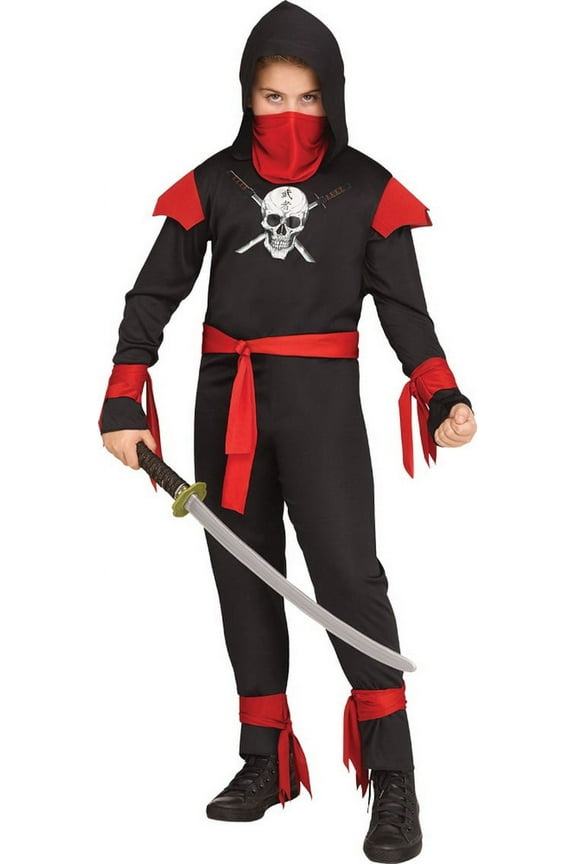 Black Skull Ninja Child Halloween Costume