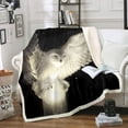thumbnail image 1 of Black Sky Stars Decor Bed Throws for Kids Teens White Light Owl Pattern Flannel Fleece Blanket Microfiber Throw Blanket Soft Lightweight for Sofa Couch, Baby Size () Multi 14 Baby, 1 of 1