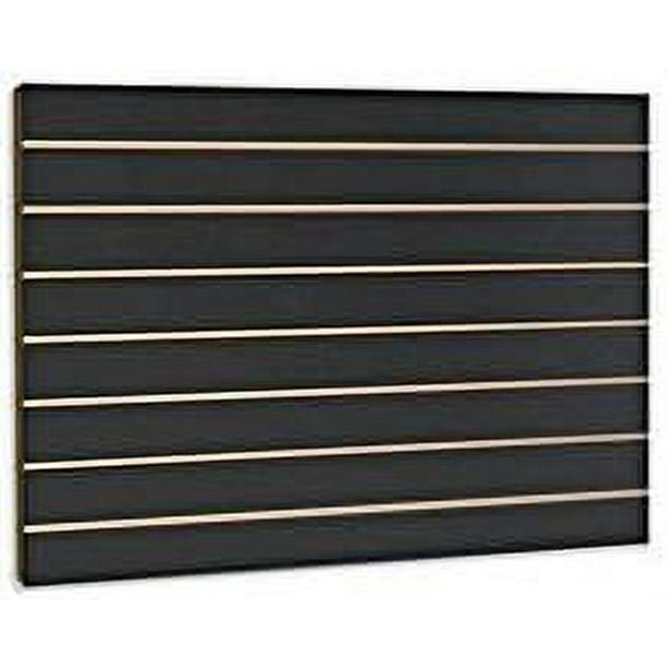 Black Slatwall Panels 24"H X 48"L 2 Panels) (Set Of