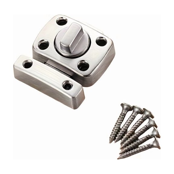 Black Sliding Lock with Keyhole: Protect Your Home with This 1pc Lock - Suitable for Windows and Doors