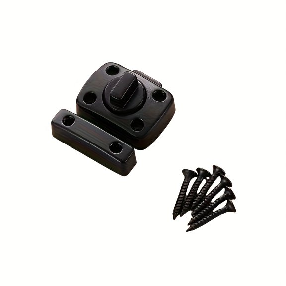 Black Sliding Lock with Keyhole: Protect Your Home with This 1pc Lock - Suitable for Windows and Doors