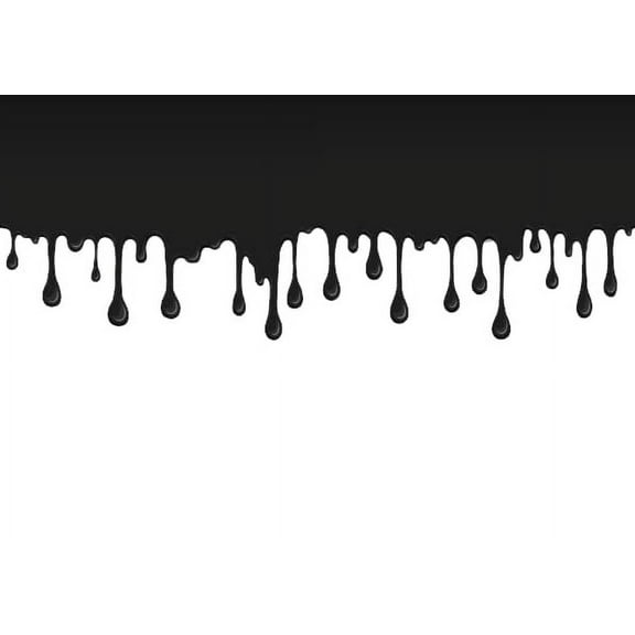 Black Slime Border Side Strips Edible Cake topper 3 Strips 2.5x10 inchs on size