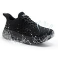 thumbnail image 1 of Black Slip Resistant Work Shoes for Women Comfortable Sneakers Chef Kitchen Walking Shoes, 1 of 9