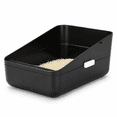 thumbnail image 1 of Black Small Cat Litter Box For Cats Under 8 Lbs, Modern Minimalist Design, 1 of 7