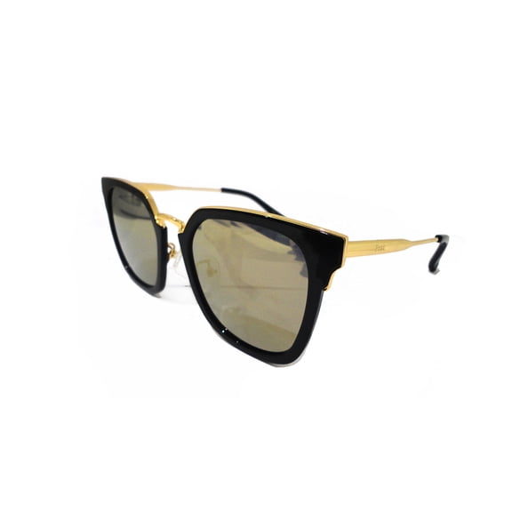 Black Small Frame Yellow Lens Sunglasses - UV Protection Retro Daily & Casual Eyewear