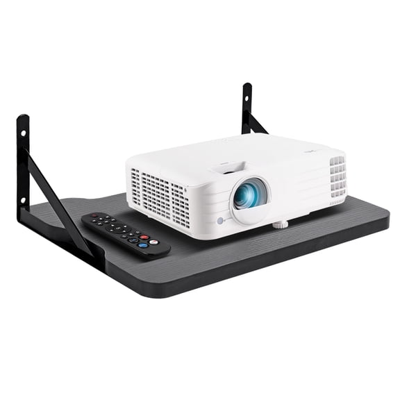 Black Small Mini Projector Shelf,Router Wall Mount Floating Shelf,Projector Mount Rack Holder,Modem Cable Box for Xbox Series PS5 PS4 by MDF