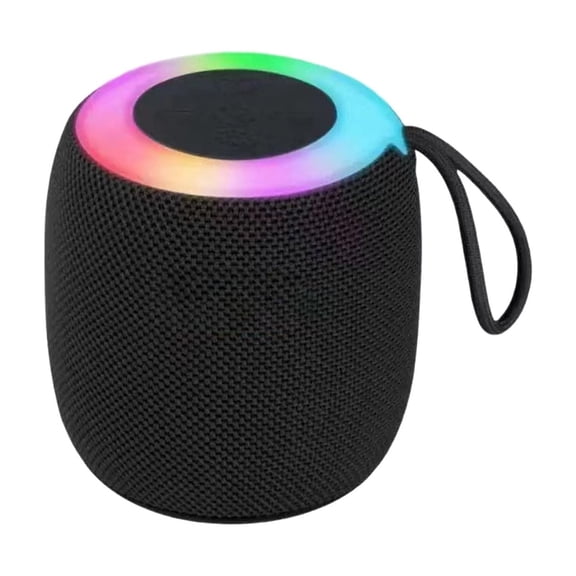 Black Small Wireless Bluetooth Speaker With Heavy Bass Portable Audio For Car Home Desktop