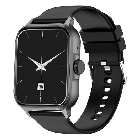 Black Smart Fitness Watch With 1.75 Inch Display Bluetooth Connectivity And Multiple Health Monitoring Features