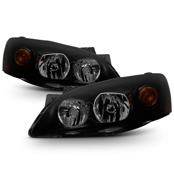 Black Smoke 2005-2010 Pontiac G6 GT Headlights Headlamps Aftermarket Left+Right