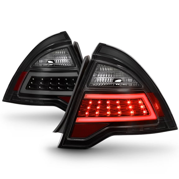 Black Smoked 2010-2012 Ford Fusion LED Tube Tail Lights Brake Lamps Left+Right