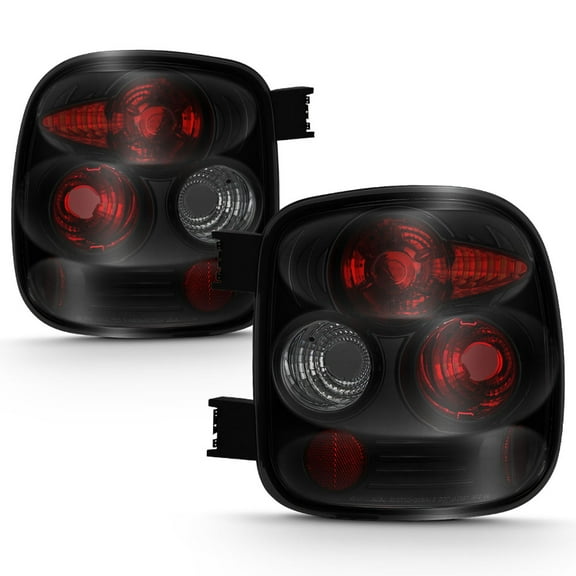 Black Smoked 99-04 Chevy Silverado Sierra Stepside Tail Lights Lamps Left+Right